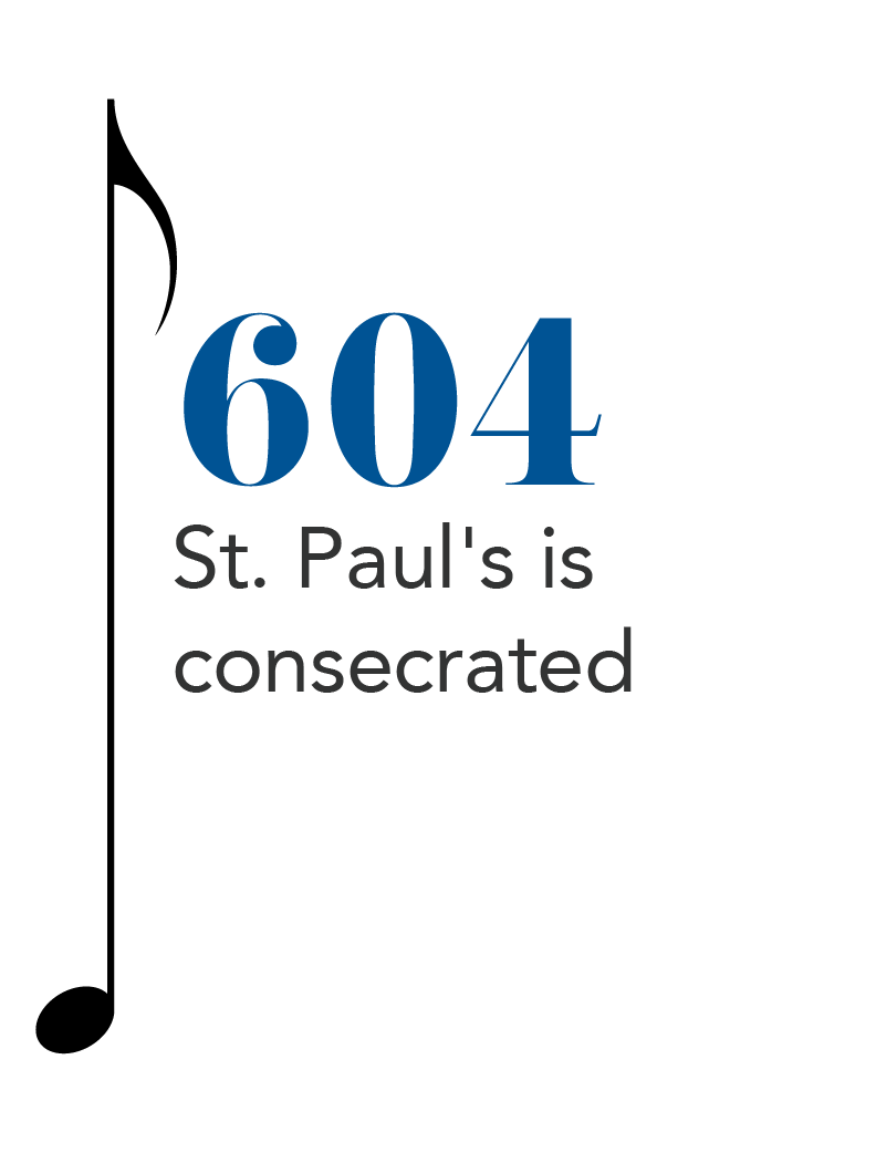 604 St. Paul's is consecrated