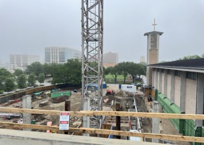 The view from our new church staff office overlooking the park.