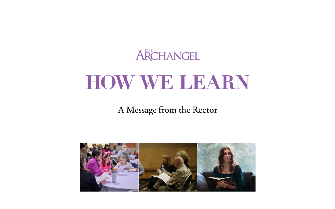 How We Learn by the Rev. Dr. Christopher D. Girata