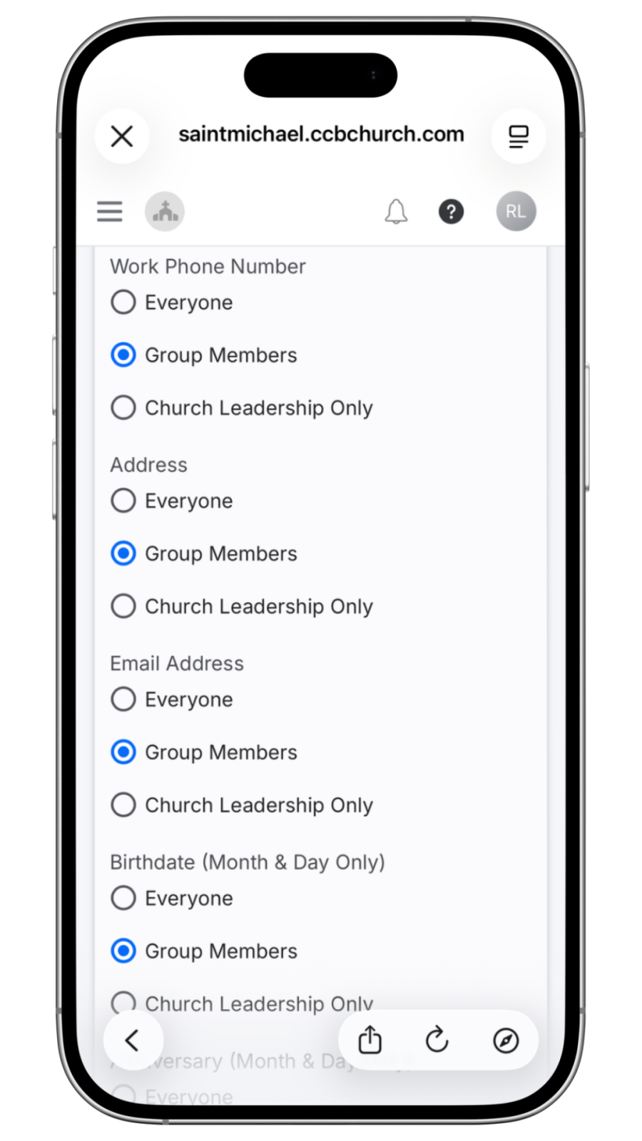 Update Privacy Settings (6)
